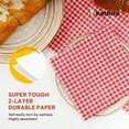 thumbnail image 5 of Katbite Disposable Paper Napkins Gingham Red and White, 6.5 inch, 50 Pcs, 5 of 8