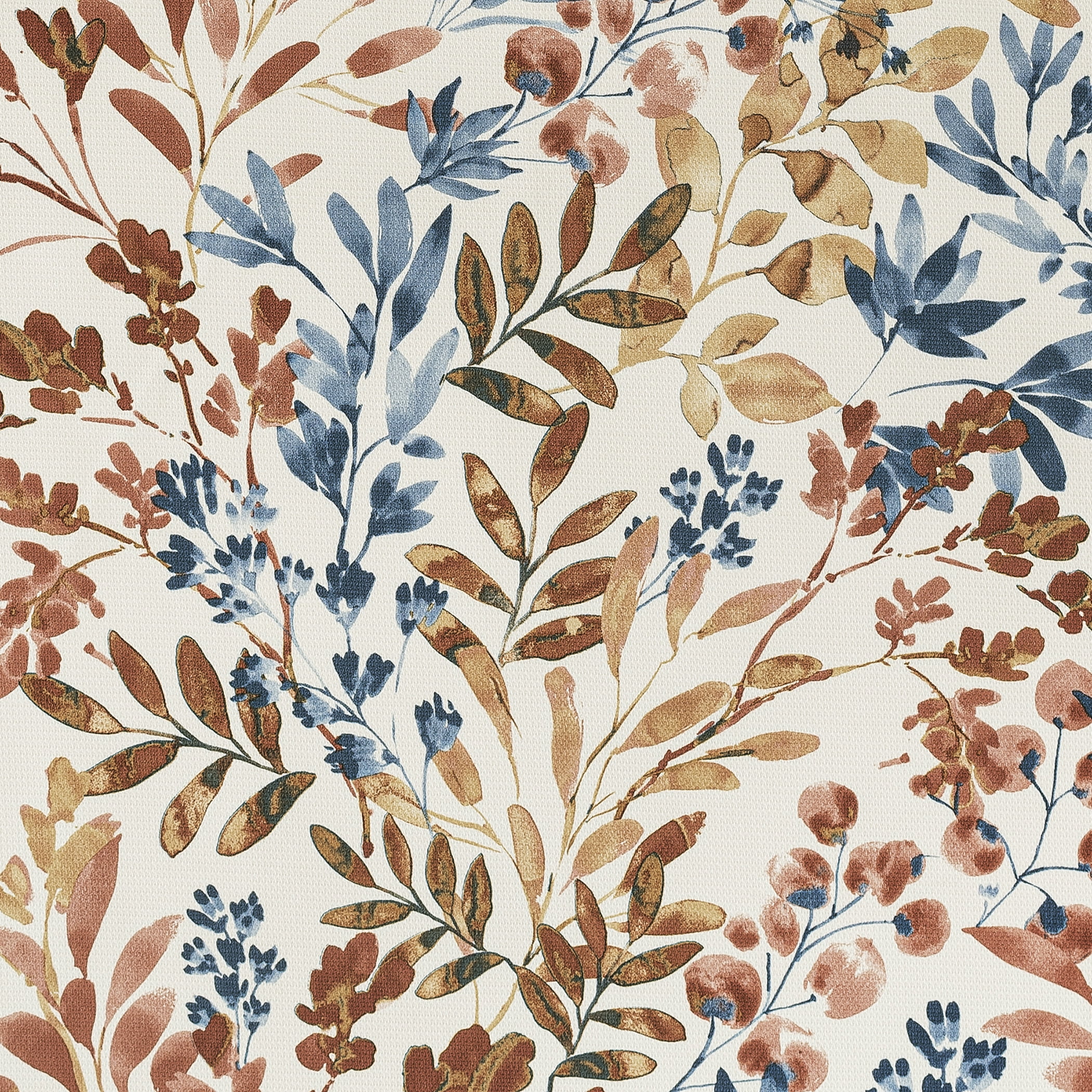 No. 918 Amelie Botanical Print Room Darkening Grommet Curtain Panel, 48"x84", Indigo Blue