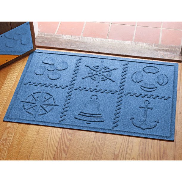 Waterhog 2' x 3' Nautical Grid Doormat
