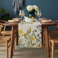 thumbnail image 2 of Spring Floral Table Runner - 90 Inch Long, Kitchen Dining Table Runner Dresser Scarves, Yellow Flowers Pastoral Botanical Rustic Farmhouse Decor for Coffee Tables Wedding Party Banquet, 2 of 8