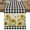Yellow Green Black Beige, variant on nqOlkjepod Sunflower Table Runner 36 Inches Long Farmhouse Dress Scarves, Black White Buffalo Plaid Check Country Bee Dining Tablerunner for Coffee Table/Kitchen Island/Party Décor, Small 13" x 36"