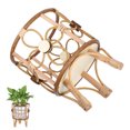 thumbnail image 4 of Raindrops Planter Pot With Stand Rattan 1Pcs For Indoor Space, 4 of 7
