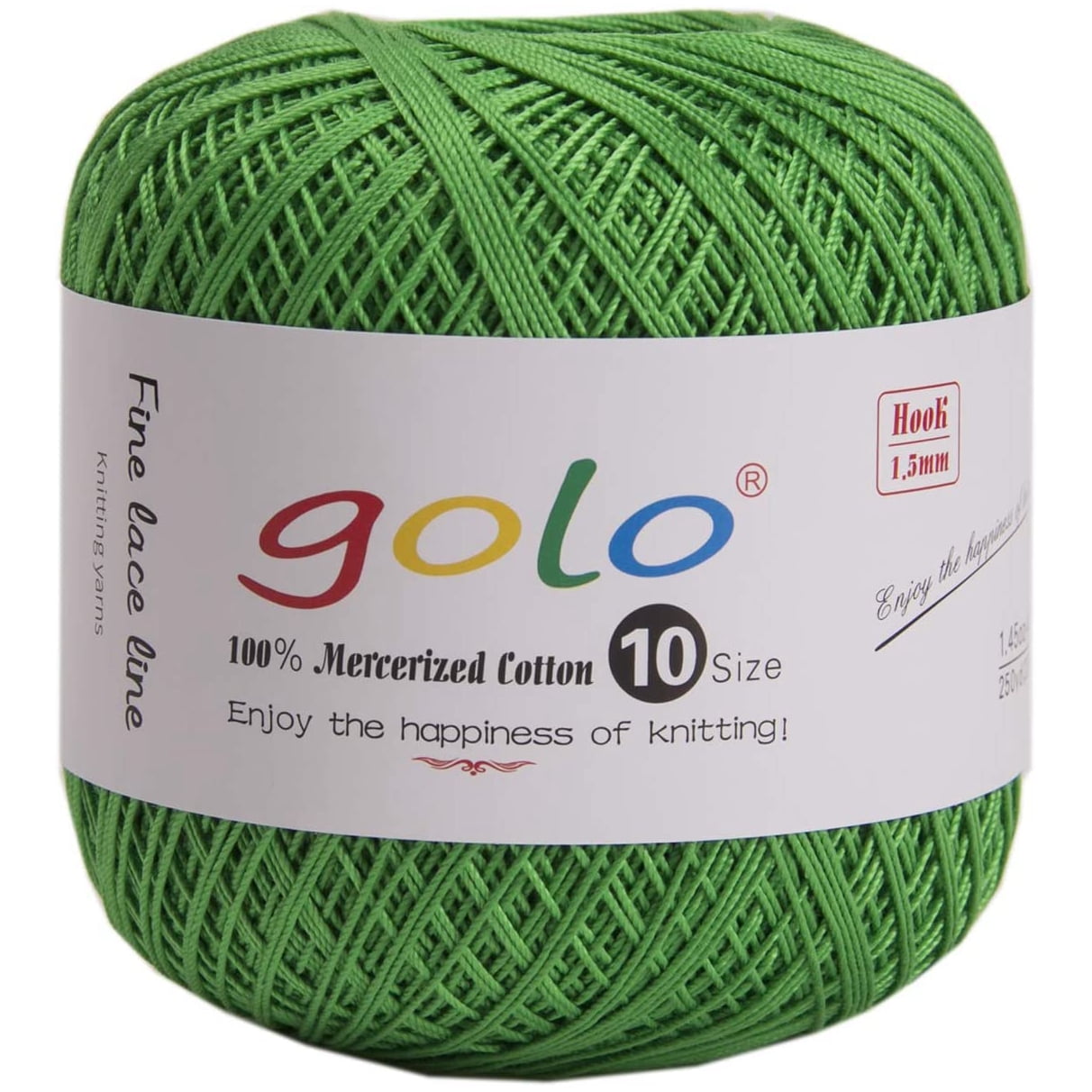 Crochet Thread Hand Knitting Size 10 Green Yarn