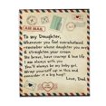 thumbnail image 1 of Fleece Blanket, Letter Printed Polyester Fiber Quilts, Machine Washable, Gifts to My Daughter, 1 of 8