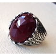 thumbnail image 5 of Red Garnet Ring, Silver Jewelry, 925 Silver Ring, Father's Day, Rose Cut Garnet Ring, January Birthstone Ring, Heavy Mens Ring, Spiritual Healing Gemstone, Christmas, Designer Mens Ring, 5 of 5