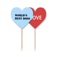 thumbnail image 1 of Mejor superior mas arriba Palillos de dientes bandera etiqueta de amor selección de pastelitos, 1 of 4