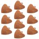 thumbnail image 1 of Rustic Heart Shaped Jingle Bells Iron Christmas Ornaments for Seasonal Decor, DIY Crafts, Wreaths & Fireplace Accents 10pcs, 1 of 5