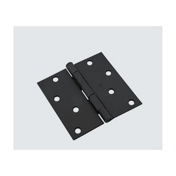 National Hardware N830-426 Steel Hinge, Square Corners, Black, 4 In. - Quantity 15