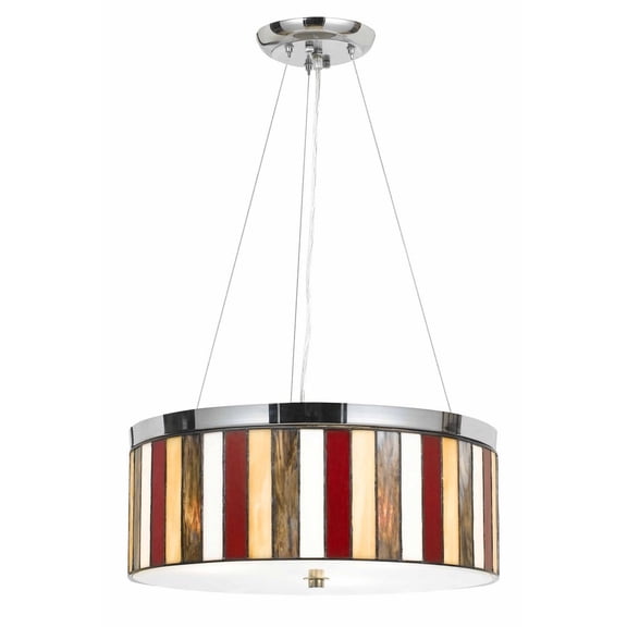Cal Lighting - Miramar-Three Light Pendant-18 Inches Wide by 47 Inches High