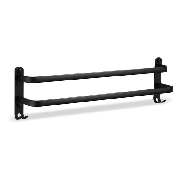 Moyic Toallero Armario de baño Bar Zapatillas de inodoro Riel de almacenamiento Estante Hogar Cocina Sin perforaciones Organizador de artículos de Juegos de accesorios de baño Doppelschicht 30CM Moyic HA011420-01B