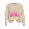 thumbnail image 5 of Towmus Christmas Sweatshirt for Women Cute Xmas Tree Casual Crewneck Sweatshirt Oversized Graphic Pullover Tops, 5 of 6