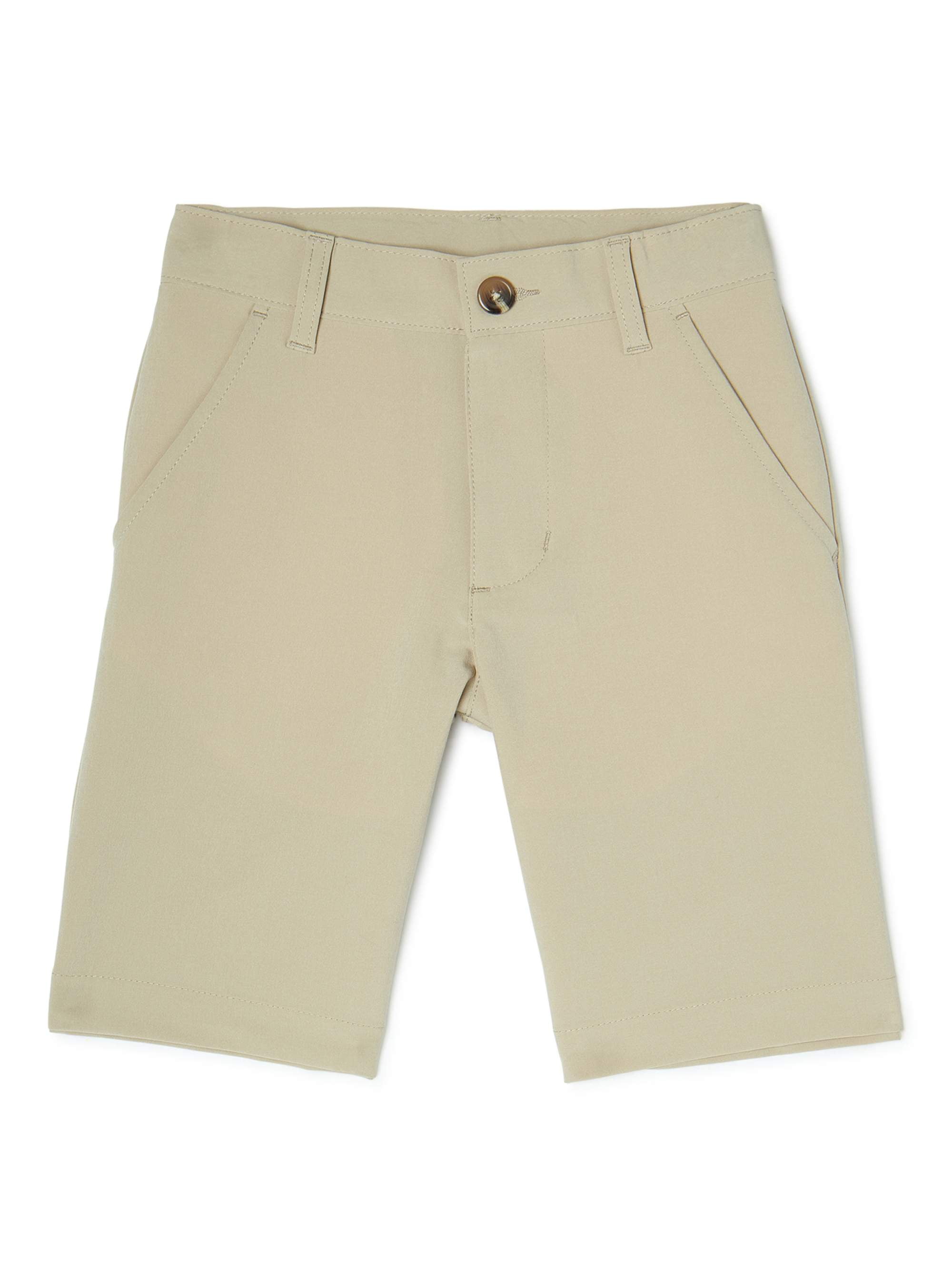 Wonder Nation Wonder Nation Boys Husky School Uniform Stretch Performance Shorts, Sizes 1018