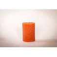 thumbnail image 4 of BeeTheLight Beeswax Pillar Candle - 100% Pure Bees Wax - Choose Your Size and Color - 54 Hour Burn Time - Fits 3x4 Holder - Unscented - Natural Light Honey Scent (Orange Sunrise, Medium), 4 of 7