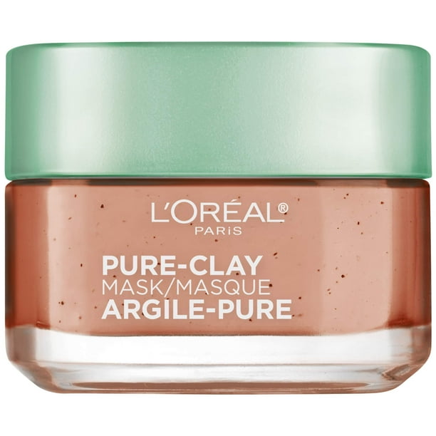 Mascarilla facial L'Oreal Paris Pure Clay con algas rojas 50 ml para poros