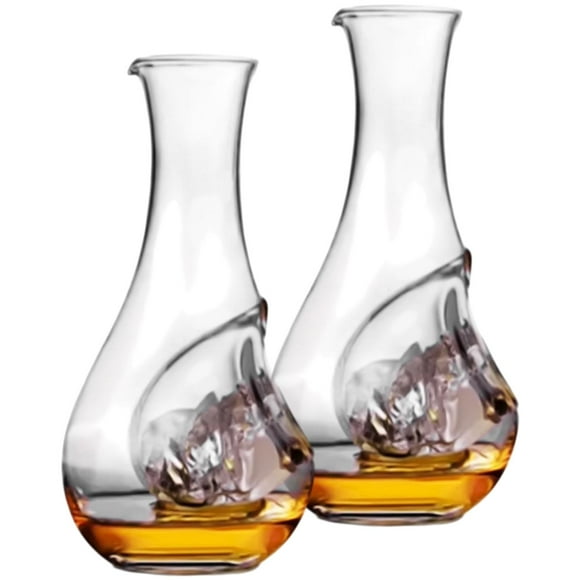 Aireador de Vino CoolCore 2Pzas 0.5Lts Vidrio Transparente.