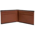 thumbnail image 2 of Jack Abrahams Mens Genuine Goat Nappa Leather Bi-Fold RFID Stylish Wallet (Cognac/Black), 2 of 2