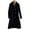 Black, variant on Herrnalise Long Wool Coats for Women Double Breasted Vintage Fall Winter Pea Coat Jackets Black,XXL