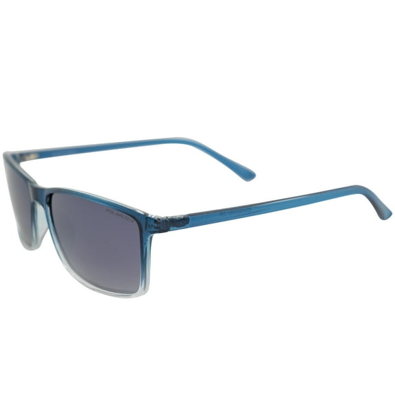 Epoch 11 Sport Cycle Sunglasses Blue Fade Frame with Polarized Smoke Lens