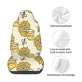 thumbnail image 4 of Wukai Cartoon Honey Pot Bee Sunflower Full Set Car Seat Covers with Soft Padding Universal Auto Front Seats Protector and Cushion Mat, 4 of 5