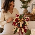 thumbnail image 6 of Festive Quilted Christmas Door Hanging DIY Sewing Kit, Christmas Quilted Bow DIY Kit with Fabric,Batting,Thread,Templates & Instructions, Patchwork Hanging Decor Kit for Door Wall Display(Gift Box), 6 of 6