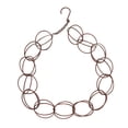 thumbnail image 1 of Round Ring Wind Chime, Drainage Function Elegant Iron Material Rain Chain Rust Proof  For Downspout For Patio, 1 of 8