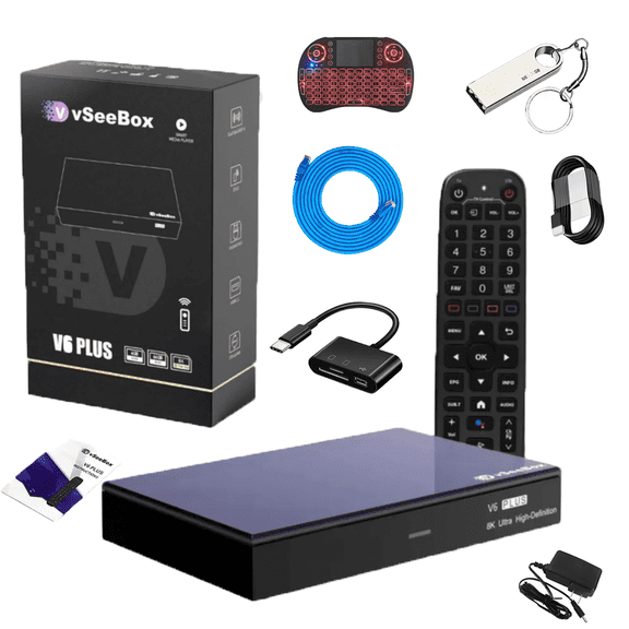 Vseebox V6 Plus Voice Control, 8K HDMI, Android 14 4GB 64GB 2026