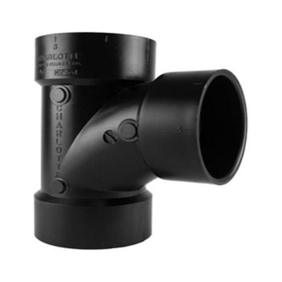 Charlotte Pipe ABS 00400  1000HA ABS/DWV Sanitary Pipe Tee, 3 In. - Quantity 30