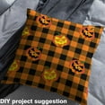 thumbnail image 2 of Feelyou Cartoon Horror Pumpkin Fabric by the Yard 1 Yard, Patchwork Buffalo Home Decor Fabric by the Yard, Kid Happy Halloween Sewing Fabric, Breathable Home Decor, 2 of 6