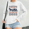 thumbnail image 2 of KHONTS Women's Retro Please Be Patient with Me I'm from the 1900s Sweatshirt Fall Casual Long Sleeve Pullovers Sweatshirts White XL, 2 of 4