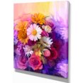 thumbnail image 2 of Bouquet Coloré de Différentes Fleurs - Impression d'Art Floral sur Toile, 2 of 4