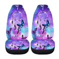 thumbnail image 3 of Xoenoiee Galaxy Dreamcatcher Butterfly Print 2 Pcs Car Seat Covers Front Seats Only Car Front Seat Protectors Universal Fit for Truck Van SUV Sedan Vehicle, 3 of 6