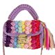 thumbnail image 1 of Bolso de mano de noche para mujer bolso colorido para fiesta de boda bolso Hobo hecho a mano creativo, 1 of 6