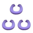 thumbnail image 3 of Transemion Tapis de Salle de Bain Durable Résistant aux Déchirures et Options de Forme U/O Résistant à l'Usure Violet Ensemble de 3, 3 of 6