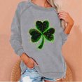 thumbnail image 2 of ZHYou Womens T-Shirts Valentine's Day Loose Fit Long Sleeve St. Patrick's Day Printed V-Neck Casual Soft Spring Summer Shirts,Black,Pink,Red,Gray,Khaki,S,M,L,XL,2XL ,3XL,Gray,2XL, 2 of 5