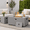 Grey, variant on Danrelax 42" Rectangular Propane Fire Pit Table, 50,000 BTU Outdoor Gas Fire Pit with Lid, Steel Fireplace with Weather-Resistant Cover, Lava Rocks for Patio, CSA Certified, Grey