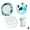 A, variant on SharkTRUE Contact Lens Case with Cleaner Washer, Travel Size Cute Colored Contact Lenses Applicator Removal Tool Kit with Mirror Solution Bottle for Daily Outdoor