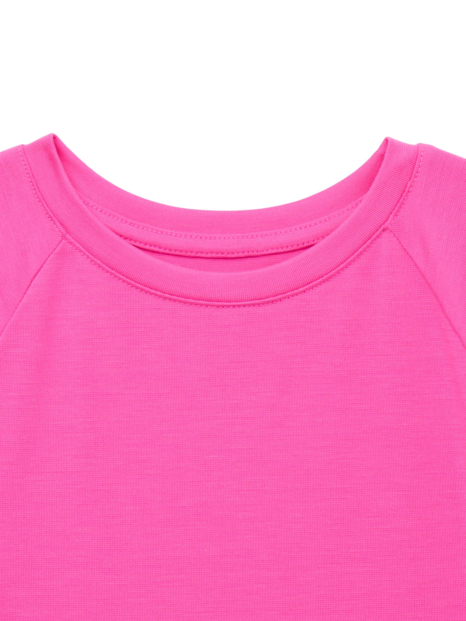 Athletic Works Girls Active Tee with Short Sleeves, Sizes 4-18 & Plus