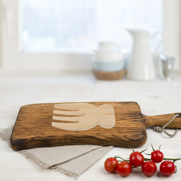 GARVALON 1Set Wood Salad Hands for Tossing and Serving Salad with Ergonomic Design