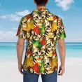 thumbnail image 4 of Fuzoiu Kittens With Maple Leaves Print Hawaiian Shirt for Men, Summer Beach Casual Short Sleeve Button Down Shirts, Men’s Beach Summer Shirts with Pocket,X-Large, 4 of 7
