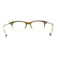 thumbnail image 4 of Chic Elegant Rectangle Designer Style Clear Lens Fashion Eyeglasses Green, 4 of 4