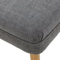 thumbnail image 6 of Luxury Comfort Light Grey Fabric Ottoman Stylish & Easy to Clean Living Room Bench, 6 of 8