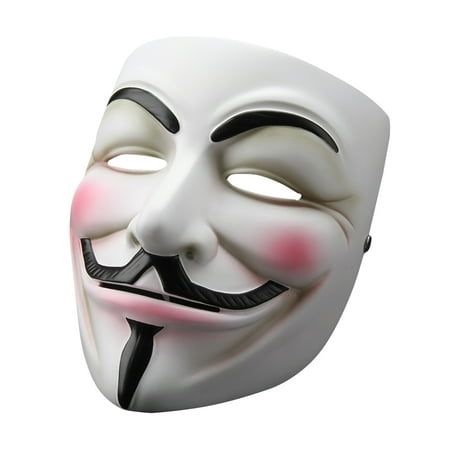 V for Vendetta Mask Anonymous Guy Fawkes Fancy Dress Resin Adult Costume Cosplay