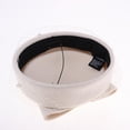 thumbnail image 6 of Vintage Wool Felt Pillbox Hat Bow Fascinator Hat Wedding Headpiece - White, as described, 6 of 10