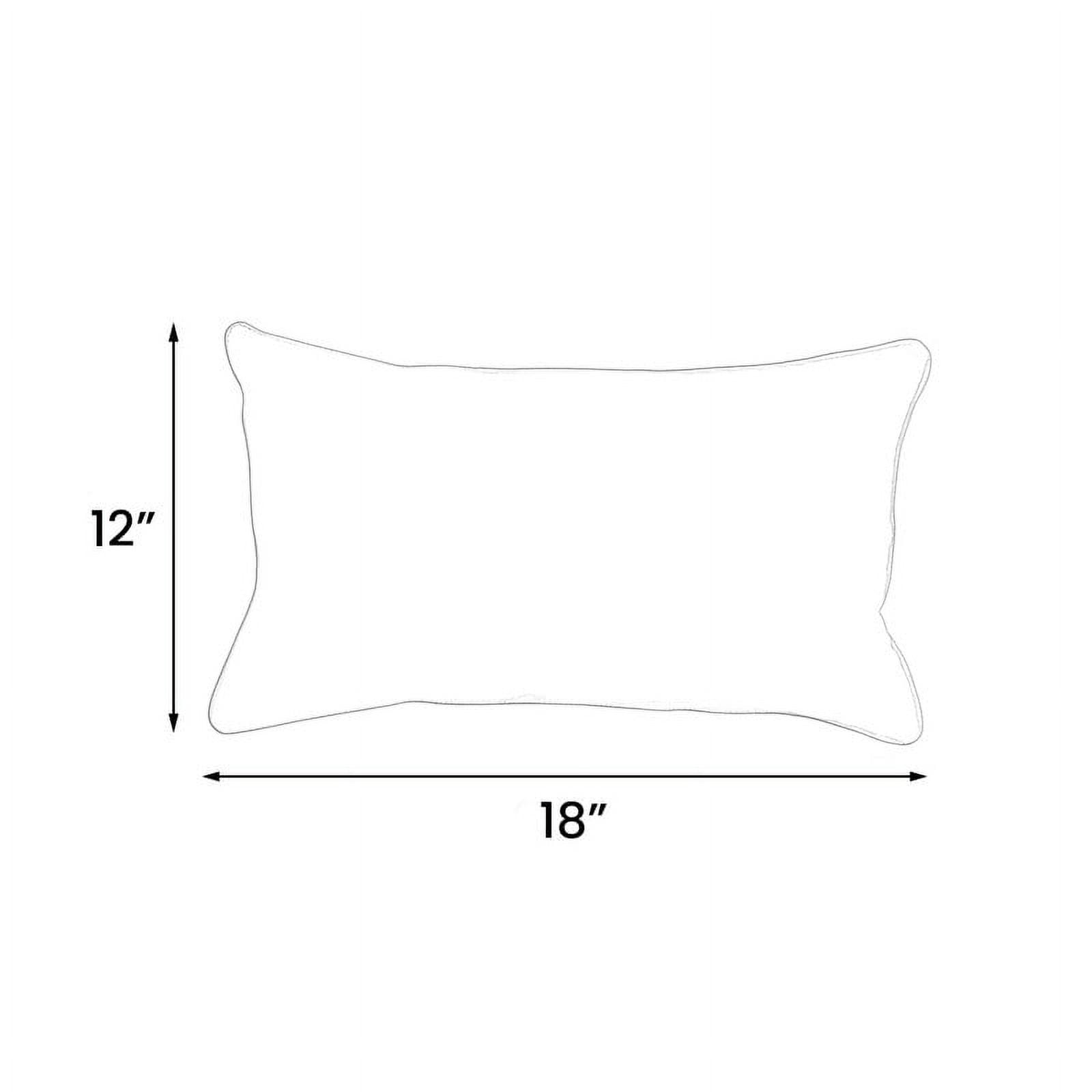 Covers&All Sunbrella Lumbar Pillows Set of 2, UV Fade resistant & Water Repellent Rectangle Lumbar Throw Pillows (Inserts with Covers) for Indoor Outdoor Use