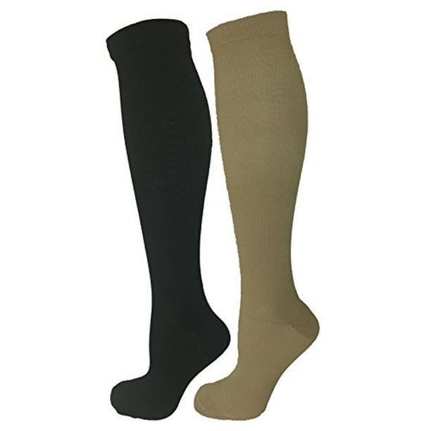 Miracle Copper Men Woman Anti-Fatigue Graduated Copper Compression Socks  Pain Ache Relief Stockings (Small/Medium) 