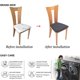 thumbnail image 5 of fundas de asiento de silla jacquard elásticas, cojín de asiento de silla extraíble, gris oscuro Sincero Electrónica, 5 of 5