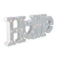 thumbnail image 5 of 20.5" Battery Operated LED Lighted White "HOME" Marquee Sign, 5 of 5