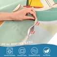thumbnail image 5 of Yayeee Kitchen Curtains Tier Set of 2 Light Filtering 57"x24" Over Sink Window Panels, Green Glasses, 5 of 7