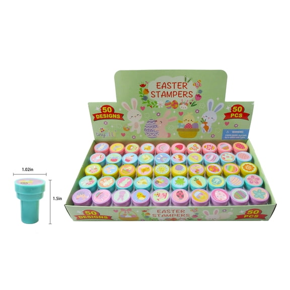 Easter Bunny & Easter Egg Stampers, 50 Piece Set