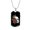 Military Chain (Gold), variant on Calavera Mexican Sugar Skull and Roses Dog Tag Necklace Stainless Steel 24" Chain Silver Tone or Gold Tone